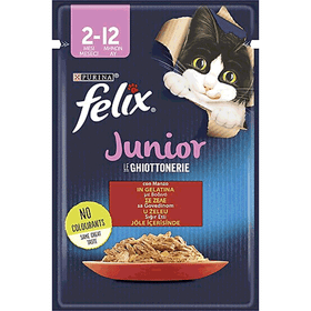 Felix Yavru Sığır Etli Yaş 26x85 gr Kedi Maması