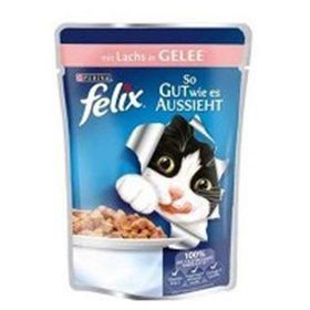 Felix Yetişkin Kedi Somonlu Pouch Kedi Maması 6x100 gr