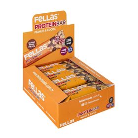 Fellas 32 gr Yer Fıstıklı ve Kakaolu Protein Bar (12 adet)