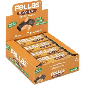 Fellas 35 gr Yer Fıstığı ve Kakaolu Meyve Bar (12 adet)