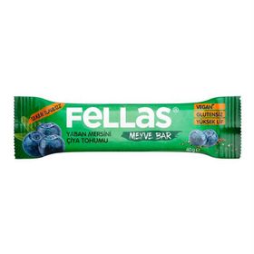 Fellas 40 gr Chialı ve Yaban Mersinli Meyve Barı