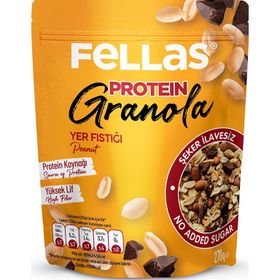 Fellas Granola - Yer Fıstığı & Protein Bar Parçacıklı 270 gr