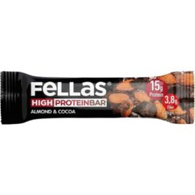 Fellas Yüksek Protein Bar - Badem ve Kakao 45 Gr