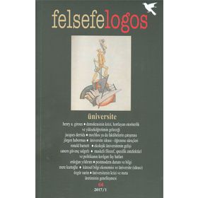 Felsefelogos Sayı: 64 Üniversite