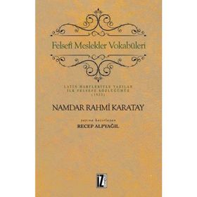Felsefi Meslekler Vokabüleri - Namdar Rahmi Karatay