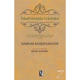 Felsefi Meslekler Vokabüleri - Namdar Rahmi Karatay