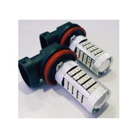 Femex 2835 Chip Mavi Renk Mercekli 66 Ledli H8/11- 9W- Sis Farları İçin Led Ampul