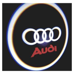 Femex Audi Araçlar İçin Pilli Yapıştırmalı Ledli Kapı Altı Logo