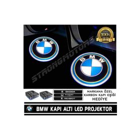 Femex Bmw Araçlar İçin Pilli Yapıştırmalı Kapı Altı Led Logo