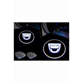 Femex Dacia Araçlar İçin Pilli Yapıştırmalı Kapı Altı Led Logo