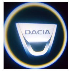 Femex Dacia Araçlar İçin Pilli Yapıştırmalı Kapı Altı Led Logo