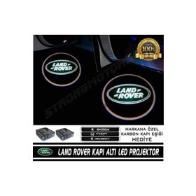 Femex Land Rover Araçlar İçin Pilli Yapıştırmalı Kapı Altı Led Logo