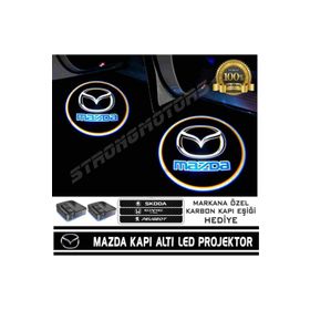 Femex Mazda Araçlar İçin Pilli Yapıştırmalı Kapı Altı Led Logo