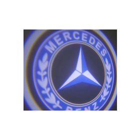 Femex Mercedes-Benz Araçlar İçin Pilli Yapıştırmalı Kapı Altı Led Logo