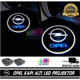 Femex Opel Araçlar İçin Pilli Yapıştırmalı Kapı Altı Led Logo