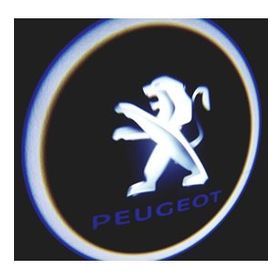 Femex Peugeot Araçlar İçin Pilli Yapıştırmalı Kapı Altı Led Logo