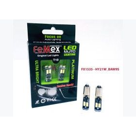Femex Platinum H21W BAW9S 12 Ledli 650 Lumen Beyaz Aktif Canbus Led Ampul