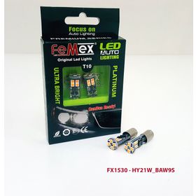 Femex Platinum H21W BAW9S 12Ledli 650 Lumen Turuncu Aktif Canbus Led Ampul