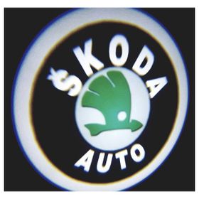 Femex Skoda Araçlar İçin Pilli Yapıştırmalı Kapı Altı Led Logo