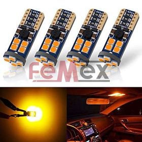Femex T10 3030 Chip 12 Ledli 650Lumen Turuncu Aktif Canbus Led Ampul