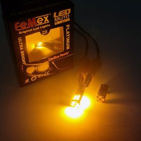 Femex T10 3030 Chip 12 Ledli 650Lumen Turuncu Aktif Canbus Led Ampul