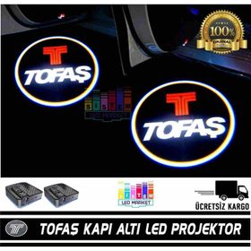 Femex Tofaş Araçlar İçin Pilli Yapıştırmalı Kapı Altı Led Logo