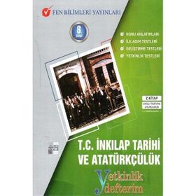 Fen Bilimleri Yayınları 8. Sınıf T.C İnkılap Tarihi ve Atatürkçülük Yetkinlik Defterim