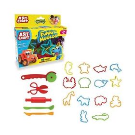 Fen Toys 03299 Art Craft 19 Parça Eğlenceli Kalıplar Oyun Hamuru