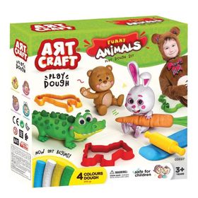 Fen Toys 03697 Art Craft Eğlenceli Hayvanlar 200 gr Hamur Seti