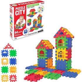 Fen Toys 03702 2-4 Yaş City 64 Parça Puzzle