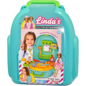 Fen Toys 03843 Linda'nın Doktor Set Sırt Çantası Oyun Seti