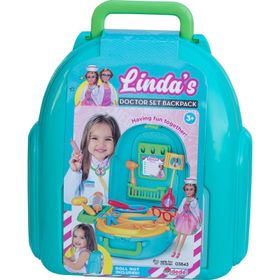 Fen Toys 03843 Linda'nın Doktor Set Sırt Çantası Oyun Seti