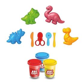 Fen Toys 03995 Art Craft 3D Dinozorlar 168 GR Oyun Hamur Set