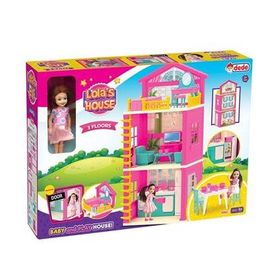 Fen Toys Dede 03662 Lola'Nın 3 Katlı Evi Çok Renkli Çocuk Oyun Setleri