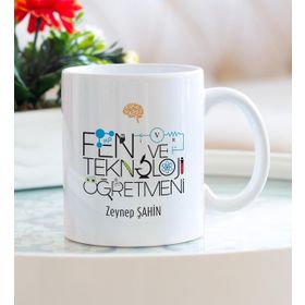 Fen ve Teknoloji Öğretmeni Kupa Bardak