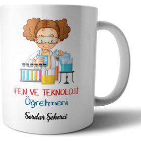 Fen ve Teknoloji Öğretmeni Kupa Bardak