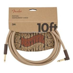 Fender 10' Angled Festival Pure Hemp 3 m Enstrüman Kablosu