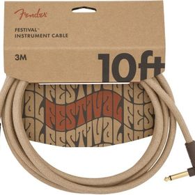 Fender 10' Angled Festival Pure Hemp 3 m Enstrüman Kablosu