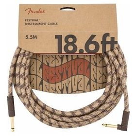 Fender 18.6' Angled Festival Pure Hemp 5.5 m Enstrüman Kablosu