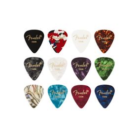 Fender 351 Beyaz Celluloid Thin Gitar Penası