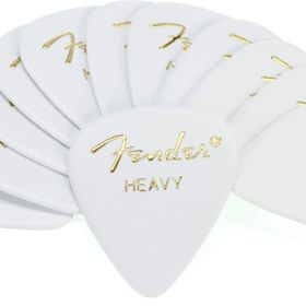 Fender 351 Beyaz Celluloid Thin Gitar Penası