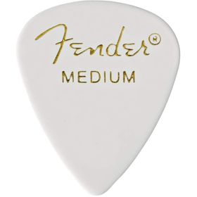 Fender 351 Beyaz Celluloid Thin Gitar Penası