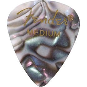 Fender 351 Premium Celluloid Picks Abalone Medium Pena