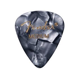 Fender 351 Premium Celluloid Picks Black Moto Medium Pena