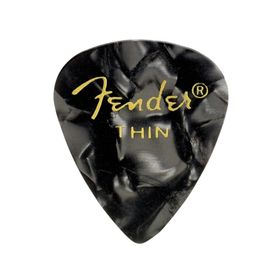 Fender 351 Premium Celluloid Picks Black Moto Thin Pena