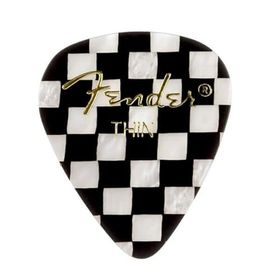Fender 351 Premium Celluloid Picks Black Moto Thin Pena