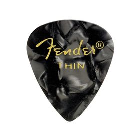 Fender 351 Premium Celluloid Picks Black Moto Thin Pena