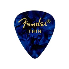 Fender 351 Premium Celluloid Picks Blue Moto Thin Pena