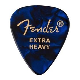 Fender 351 Premium Celluloid Picks Blue Moto Thin Pena