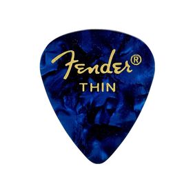 Fender 351 Premium Celluloid Picks Blue Moto Thin Pena